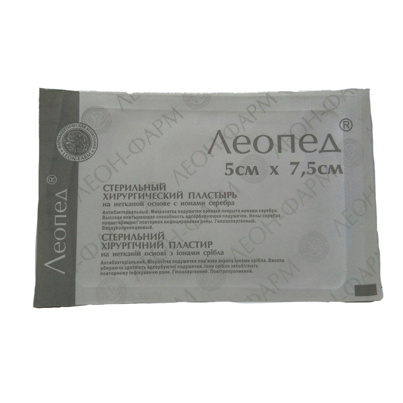 Лейкопластир Леопед 5 см х 7.5 см №1/ Леон Фарм